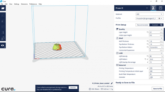 Cura version 15.04.6 downloaded for PC